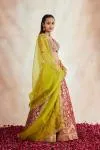 Maroon Banarasi Silk Lehenga