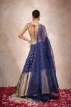 Persian Blue Banarasi Silk Lehenga