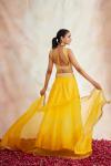 Sunshine Yellow Banarasi Silk Lehenga