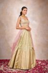 Sage Banarasi Silk Lehenga