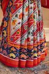 Ivory Patan Patola Saree