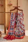 Ivory Patan Patola Saree