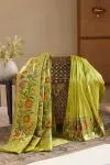 Mehandi Green Paithani Silk Saree