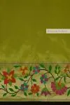 Mehandi Green Paithani Silk Saree