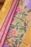 Onion Pink Paithani Silk Saree