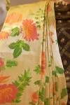 Sunflower Yellow Paithani Silk Saree