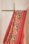 Cream Patola silk saree