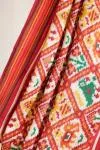 Cream Patola silk saree