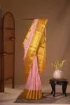 Icy Pink Kanjivaram saree