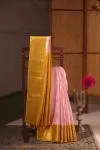 Icy Pink Kanjivaram saree