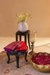 Sunset Red Kanjivaram Silk Saree