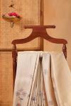 Warm White Kanjivaram Silk saree