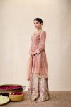 Beige Pink Sharara Set