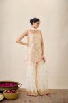 Celestial White Sharara Set
