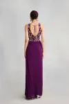 Amethyst Georgette Cape Skirt Set