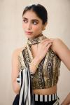 Black and White Saree Set