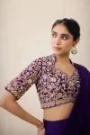 Dark Purple Sharara Set