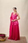 Magenta Sharara Set