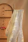 Pista Tissue Organza Saree