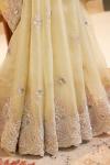Pista Tissue Organza Saree
