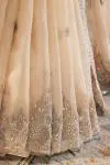 Ivory Gold Tissue Organza Saree