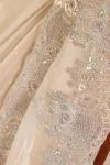 Ivory Gold Tissue Organza Saree