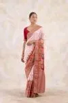 Off-White Georgette Saree