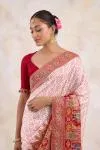 Off-White Georgette Saree