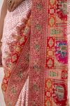 Off-White Georgette Saree