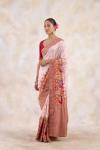 Off-White Georgette Saree