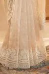 Champagne Tissue Organza Saree