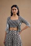 Coal Black Sharara Set