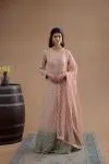 Peach Ombre Anarkali