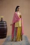 Mustard Yellow Sharara Set