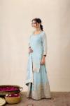 Light Blue Sharara Set
