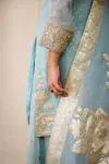 Light Blue Sharara Set