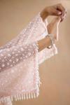 Dusty Pink Drape Saree Set