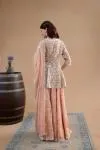 Salmon Pink Sharara Set