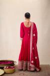 Magenta Pink Anarkali Set 