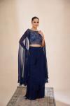 Royal Blue Saree Set 