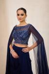 Royal Blue Saree Set 