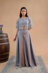 Smoke Grey Sharara Set