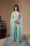Aqua Green Sharara Set