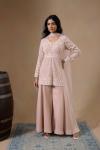 Novelle Peach Sharara Set