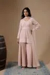 Novelle Peach Sharara Set
