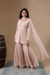 Novelle Peach Sharara Set