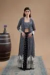 Charcoal Black Sharara