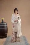 Shell White Sharara Set