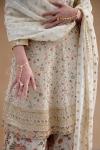 Shell White Sharara Set