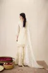 Ivory Tissue Silk Sharara